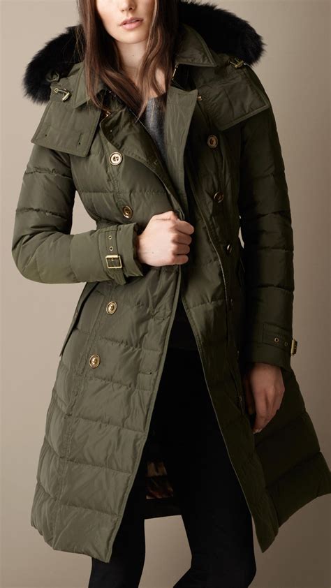 burberry green coat|burberry winter coat woman.